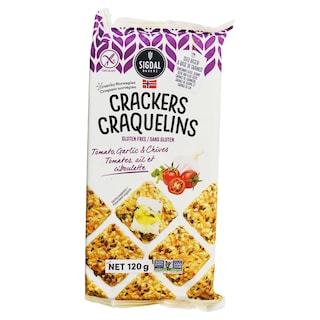 SIGDAL BAKERY - Crackers Roșii, Usturoi și Arpagic Fără Gluten 120G