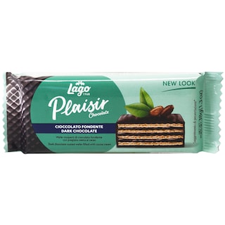 LAGO PLAISIR - Napolitane Ciocolată Neagră 38G