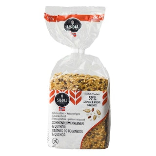 SIGDAL BAKERY - Crispbread Pâine Crocantă cu Semințe și Quinoa Fără Gluten 190G
