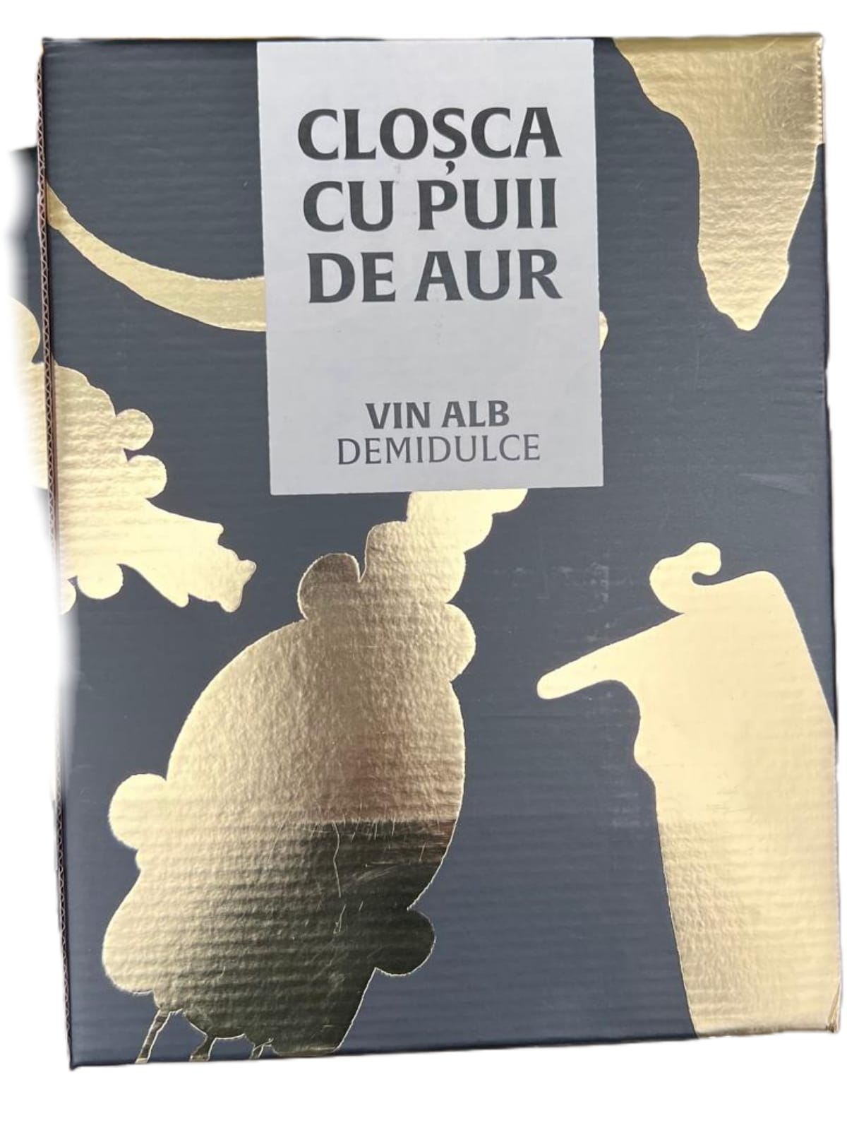 Pietroasa Veche Vin Alb Demidulce -Tamaioasa Romaneasca Bag in Box 3L(Closca cu puii de aur)