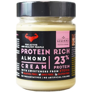 SISINNI PREMIUM PROTEIN - Cremă Tartinabilă Migdale Proteică 23% 380G